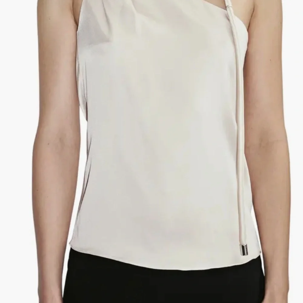 ET OCHS Fleur asymmetric neck stretch silk top size small - Picture 5 of 7